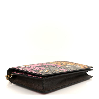 Gucci GG Supreme Monogram Bengal Chain Wallet Beige Pink 4 of 10