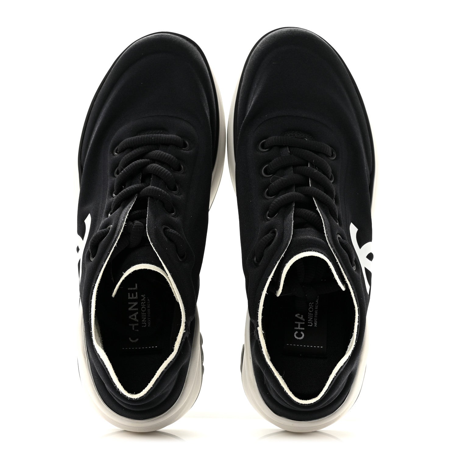 Chanel Mesh Lycra Thermoplastic Mens Sneakers 36 Black 1 of 8
