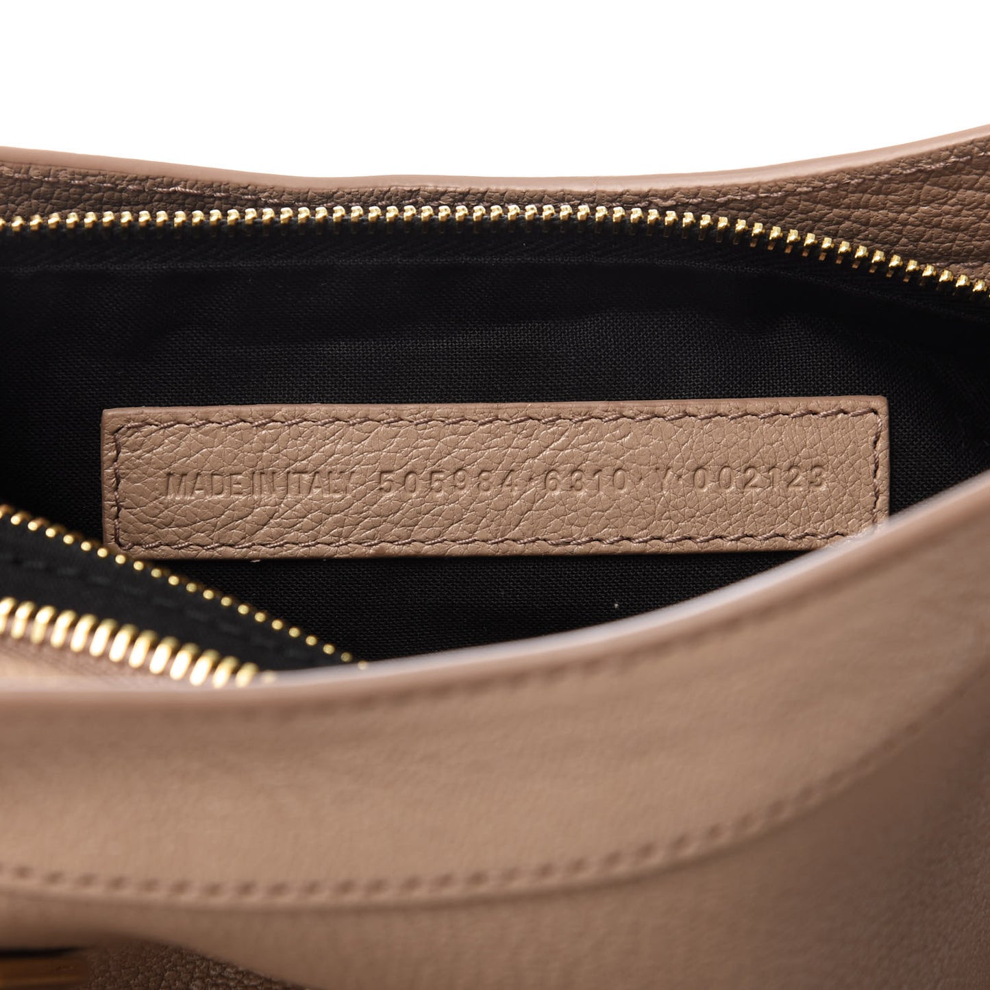 Chevre Gold Metallic Edge Hardware City Rose Des Sables