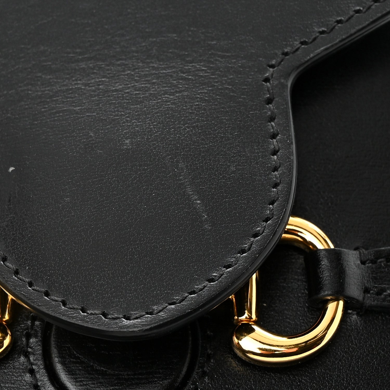 Gucci Boarded Plutone Calfskin Mini Horsebit 1955 Crossbody Bag Black 13 of 14