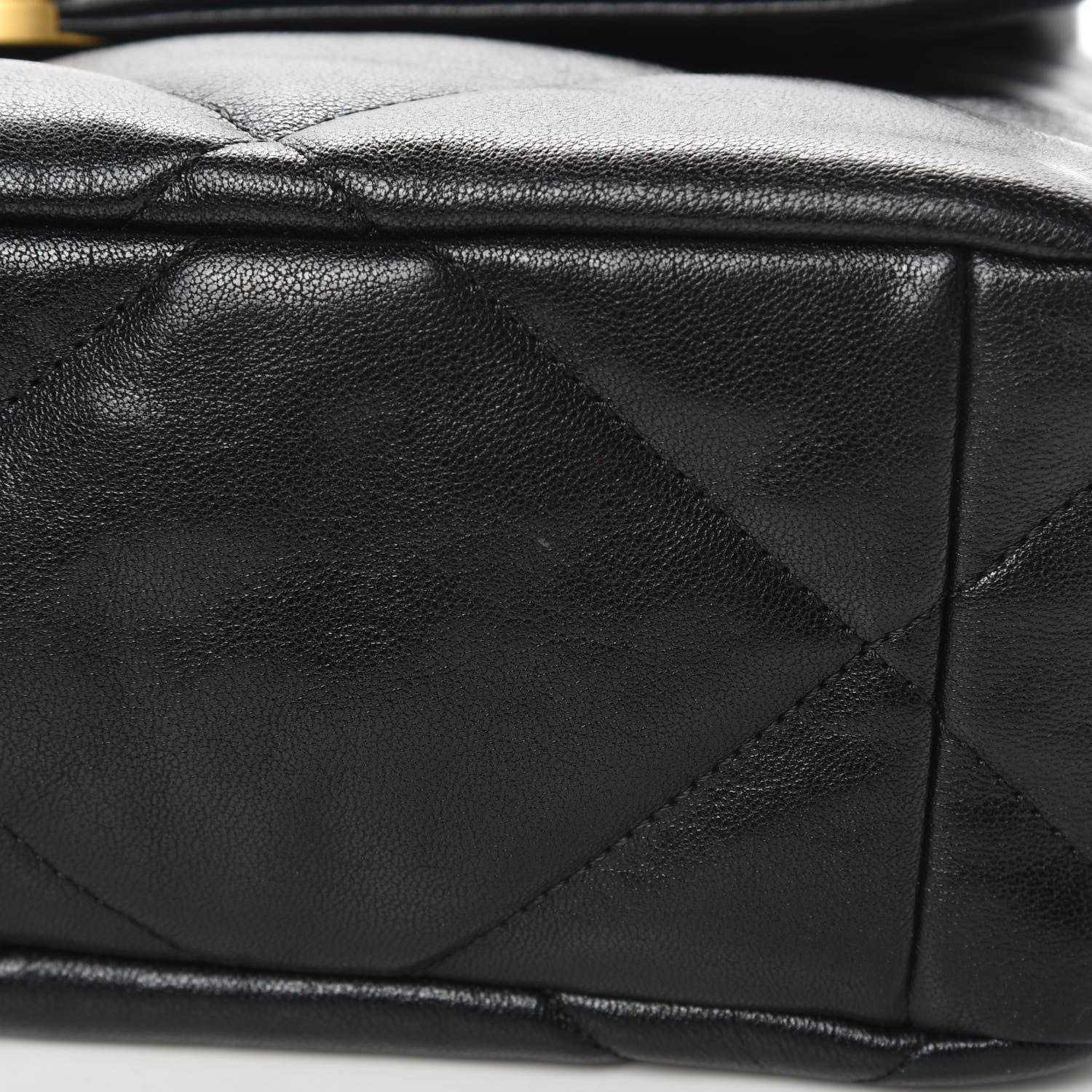 Chanel Lambskin Quilted Large 19 Flap Black 11 of 12