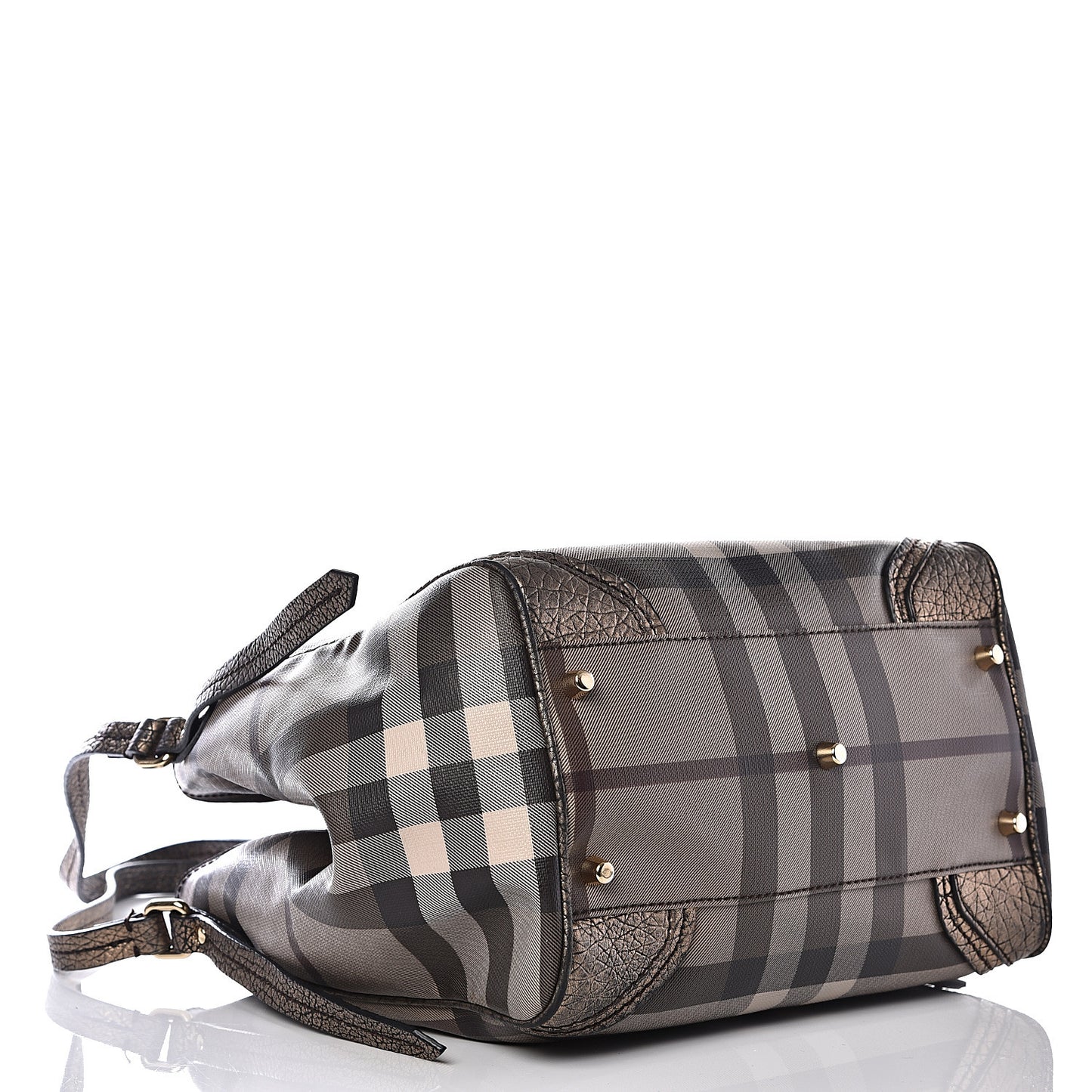 Smoked Check Small Canterbury Tote Anthracite