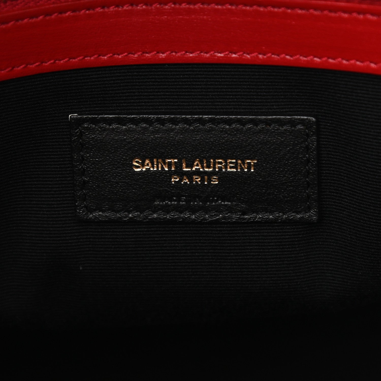 Saint Laurent Calfskin Small Manhattan Shopper Tote Red 6 of 11