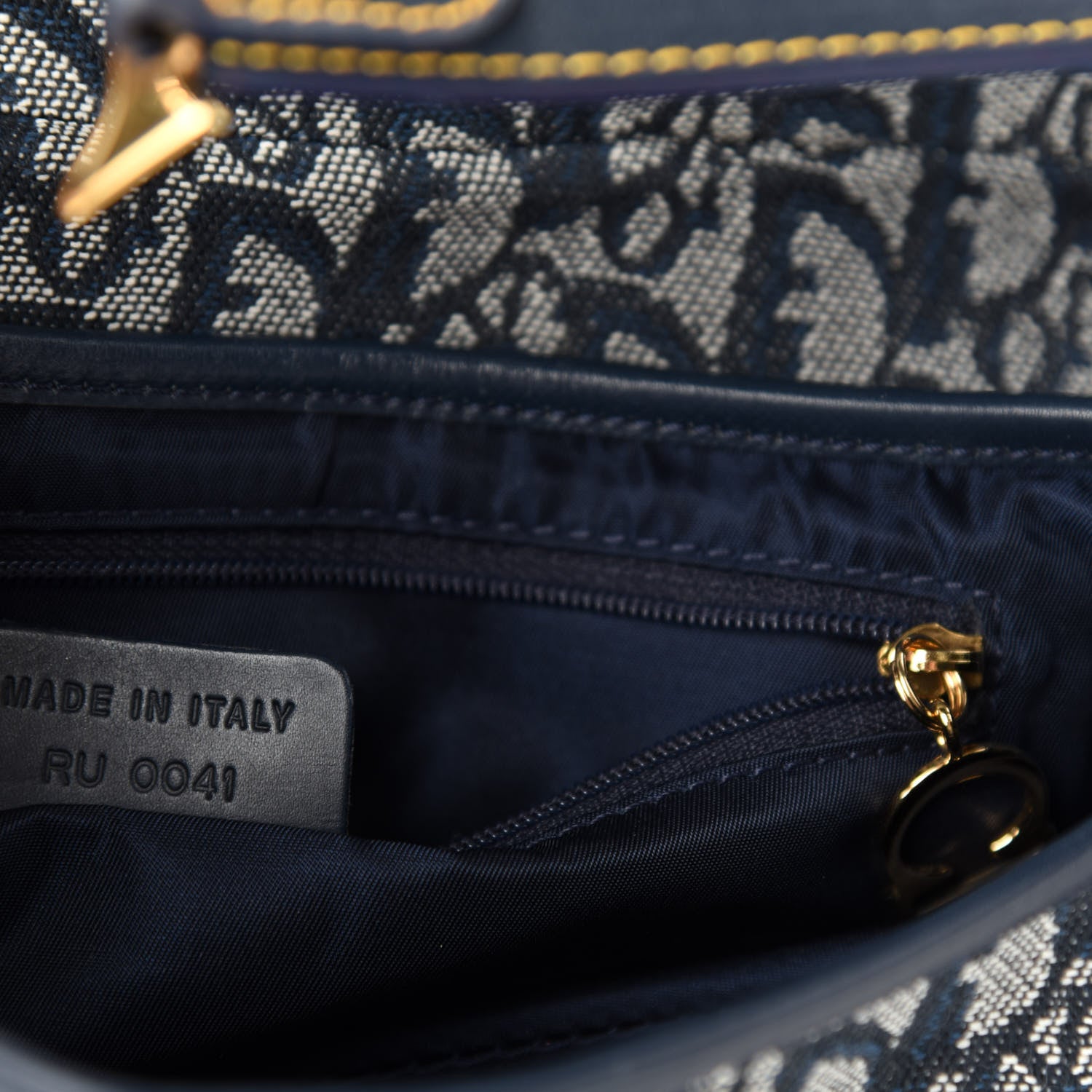 Christian Dior Monogram Saddle Bag Blue 9 of 10