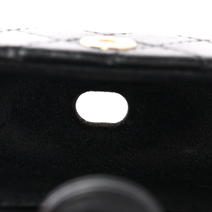 Chanel Lambskin Quilted Airpods Pro Case With Chain Black 3 of 5