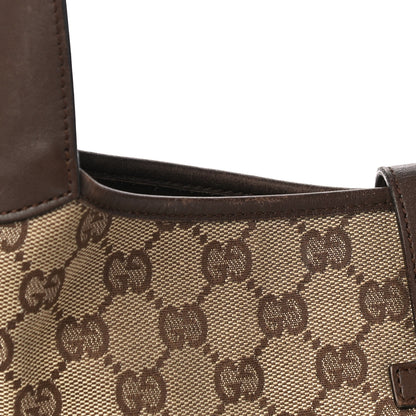 Gucci Monogram Lobster Clasp Jackie O Hobo Brown 17 of 19
