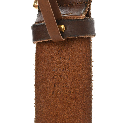 Gucci Faded Calfskin Double G 40mm Belt 80 32 Cuir 3 of 6