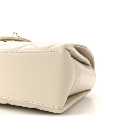 Chanel Lambskin Quilted Small Flap Top Handle Bag Grey 10 of 10