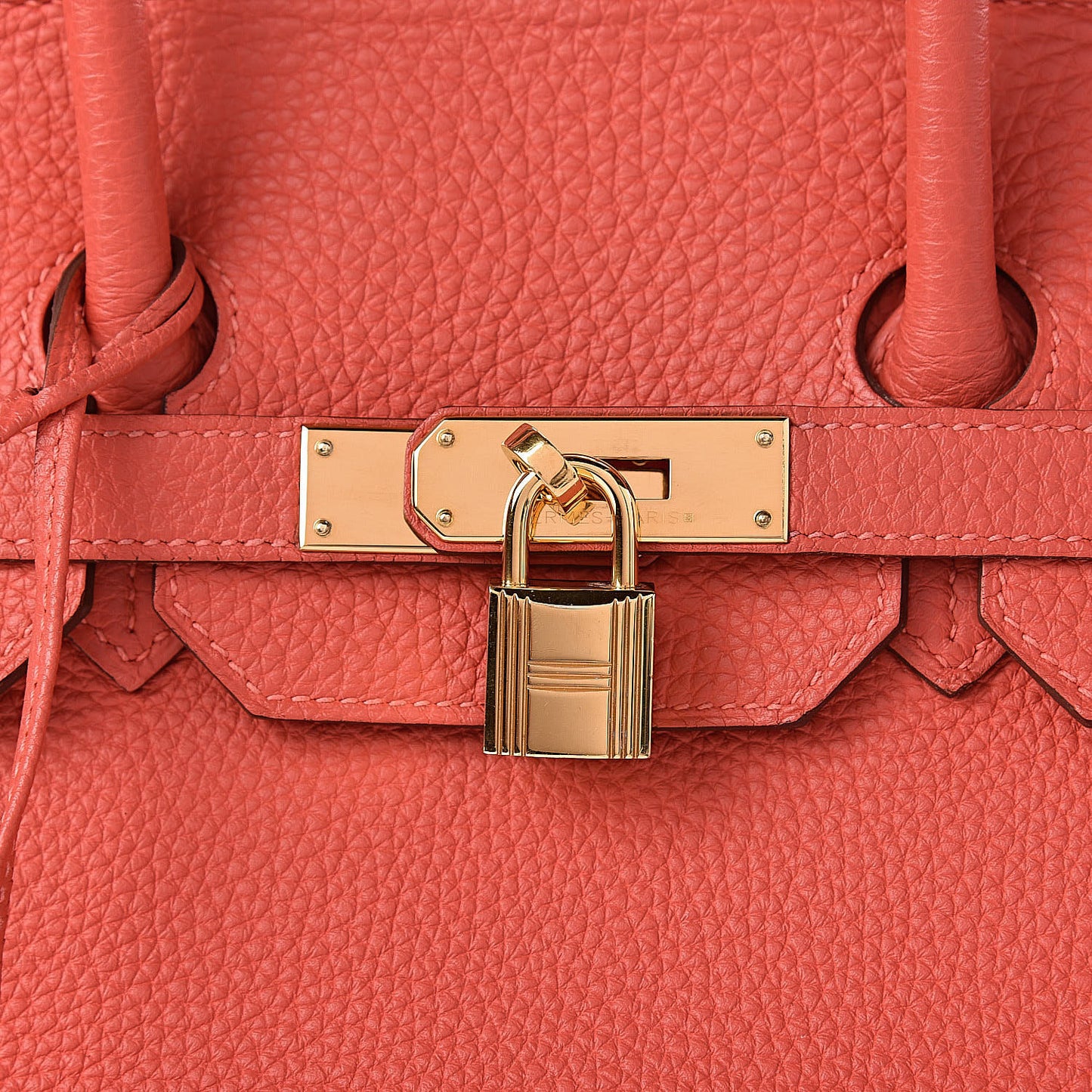 Togo Birkin 35 Rouge Pivoine