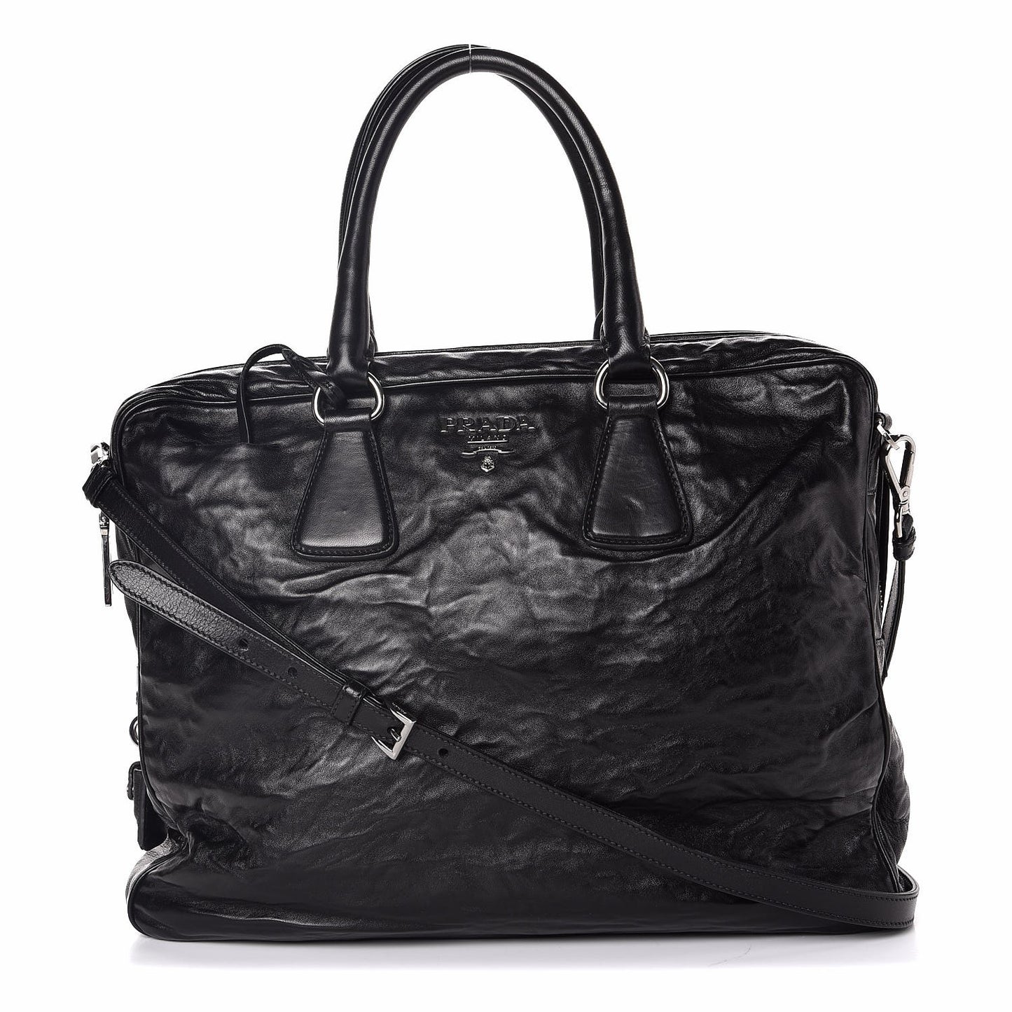 Nappa Antique Breifcase Black