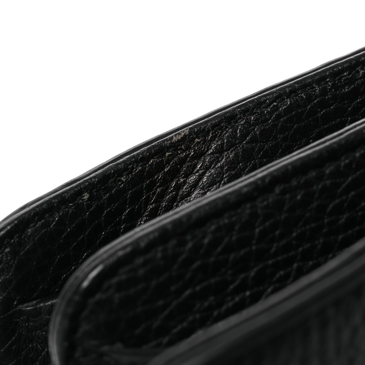 Dollar Calfskin Small Interlocking G Shoulder Bag Black