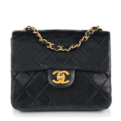 Chanel Lambskin Quilted Mini Square Flap Black 1 of 11