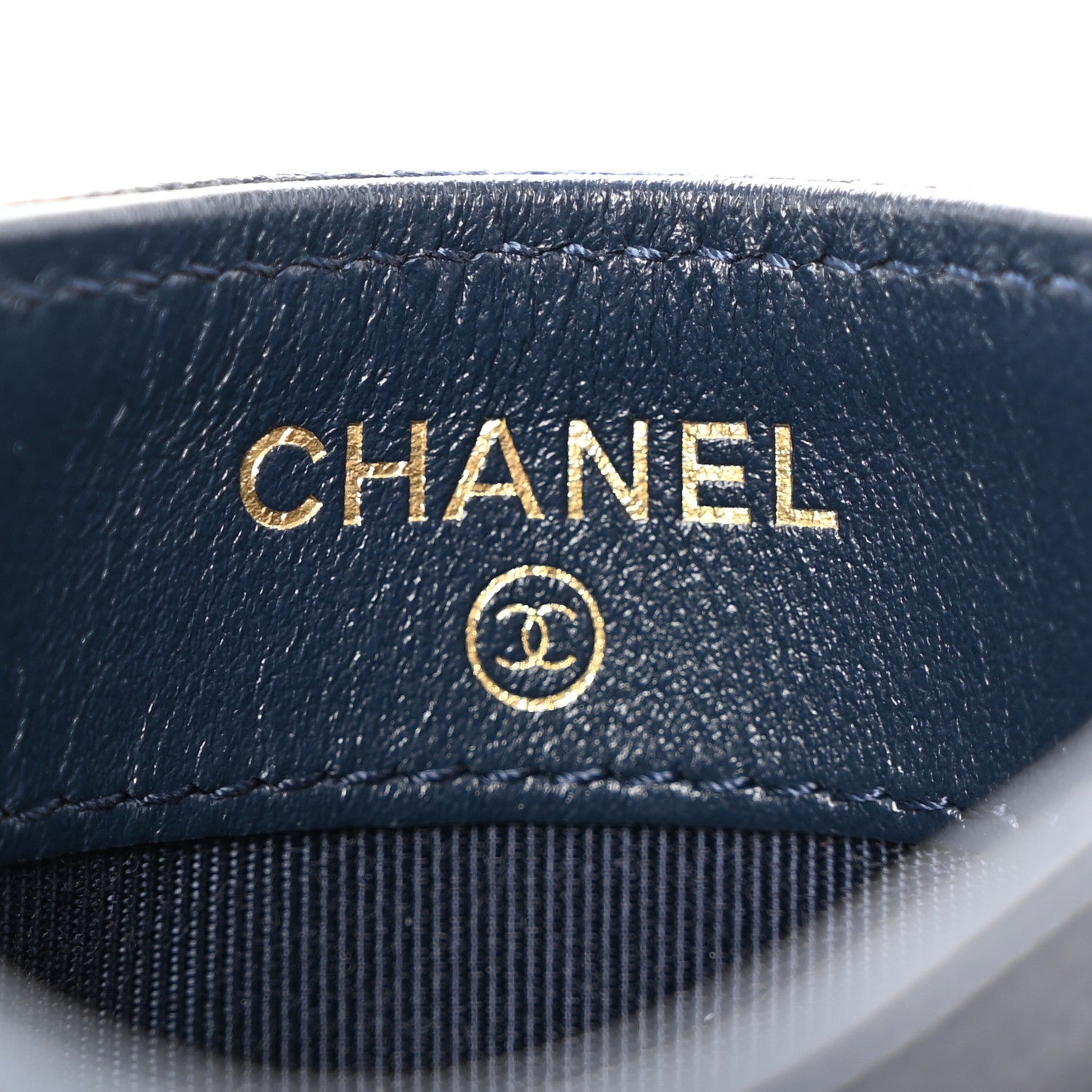 Chanel Caviar Quilted Card Holder Navy 6 of 8