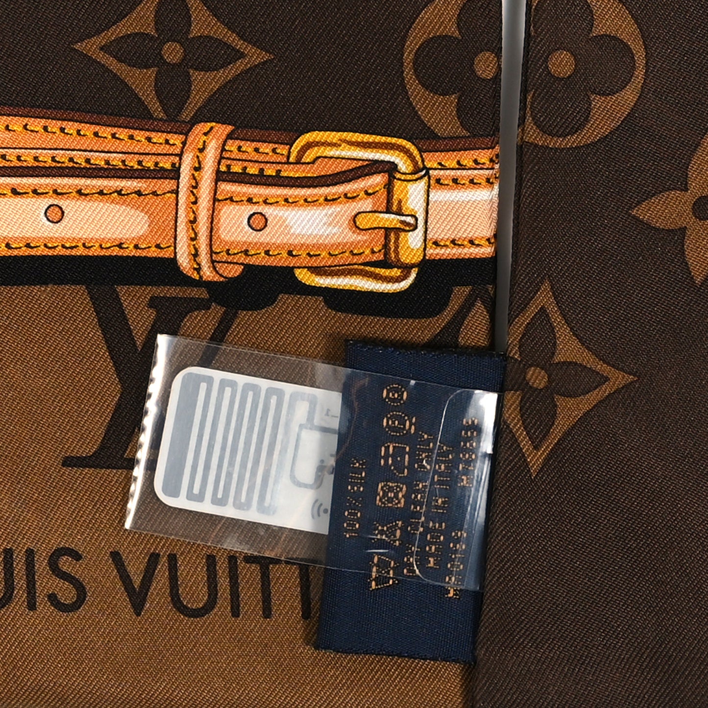 Silk Monogram Confidential Bandeau Brown