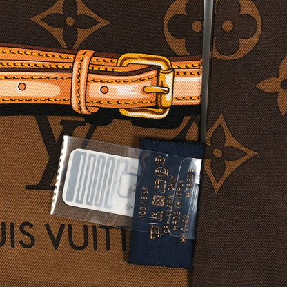 Louis Vuitton Silk Monogram Confidential Bandeau Brown 4 of 4