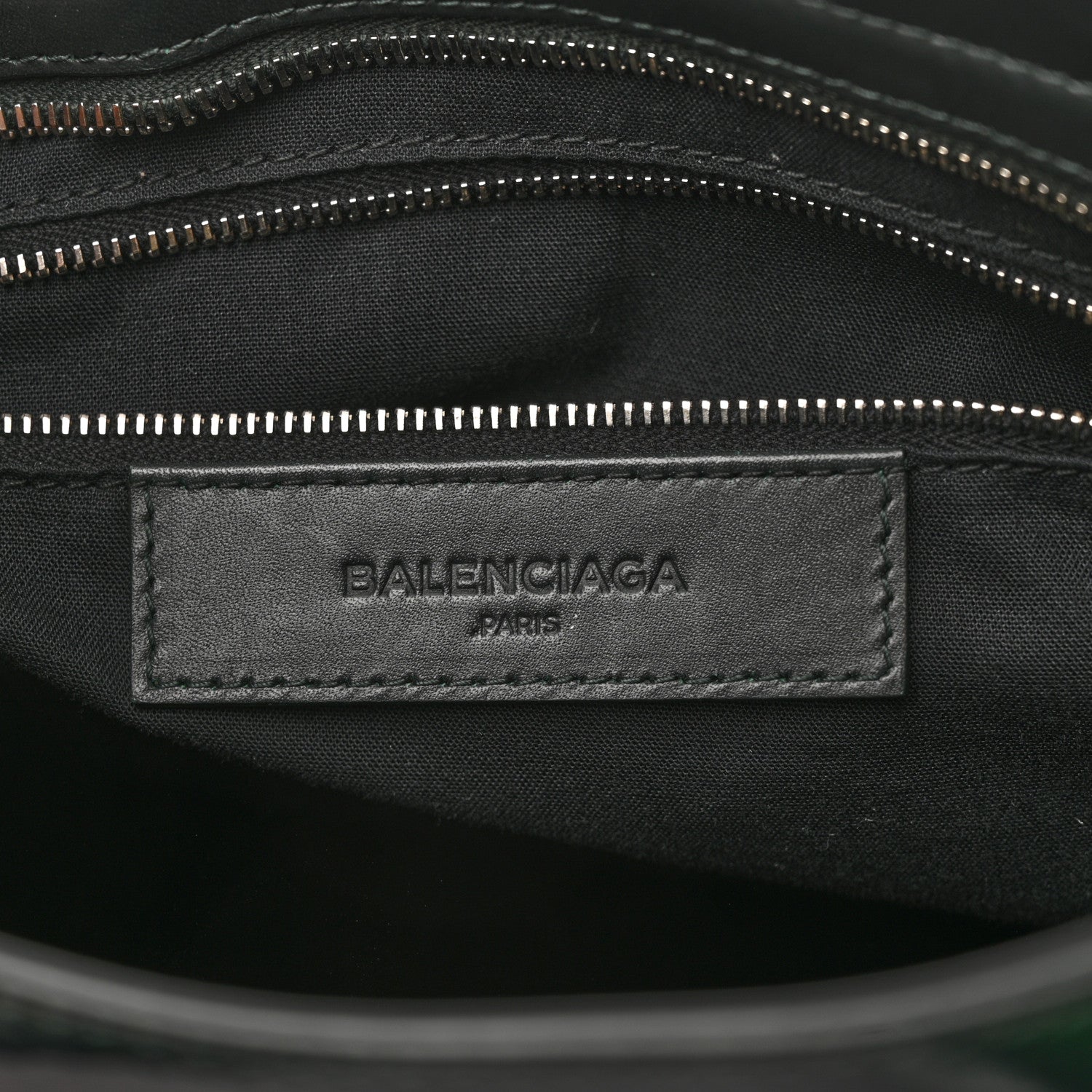 Balenciaga Smooth Calfskin Metallic Patent Giant 12 Silver Hardware City Vert Poker Fonce 7 of 13