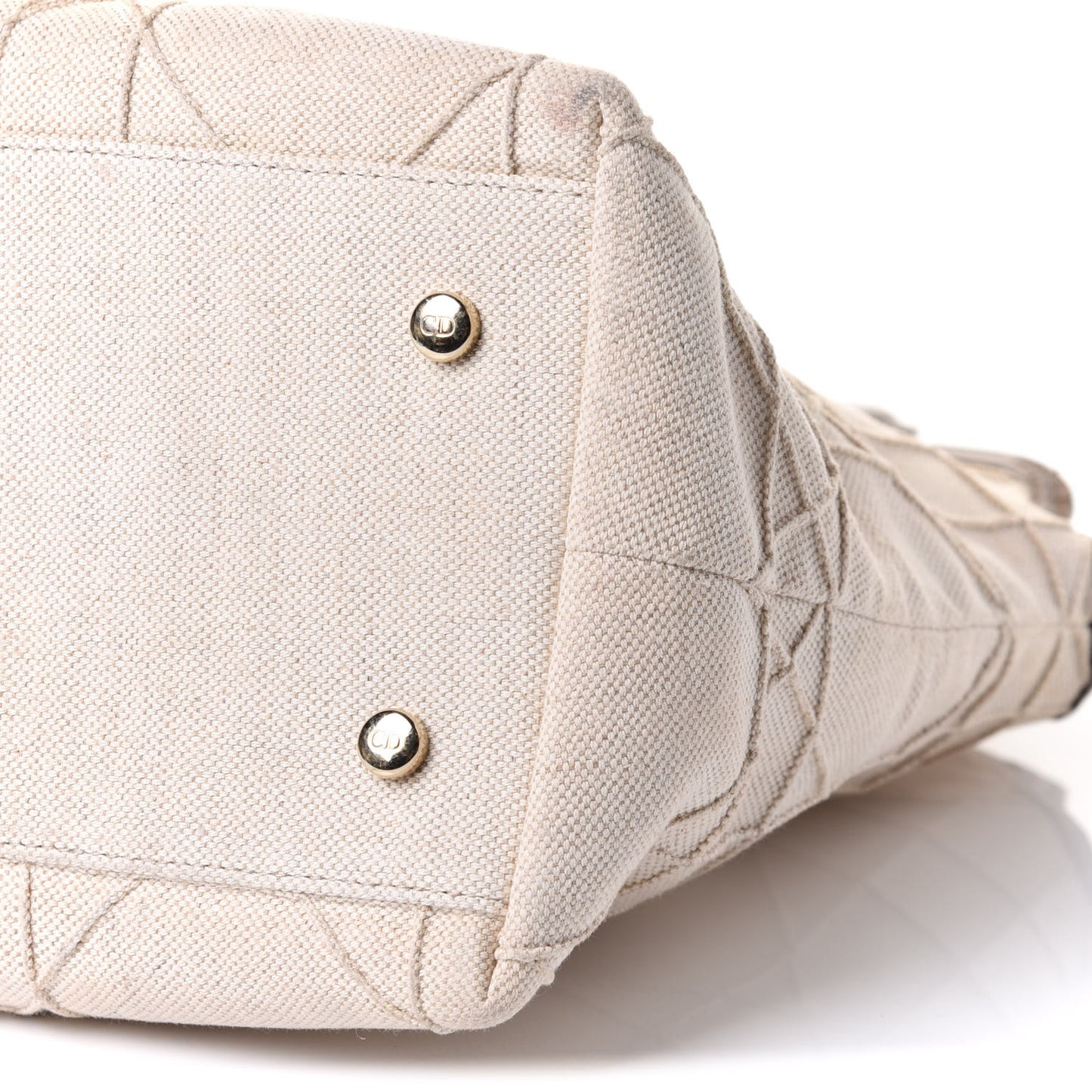 Canvas Cannage Medium Granville Tote Beige