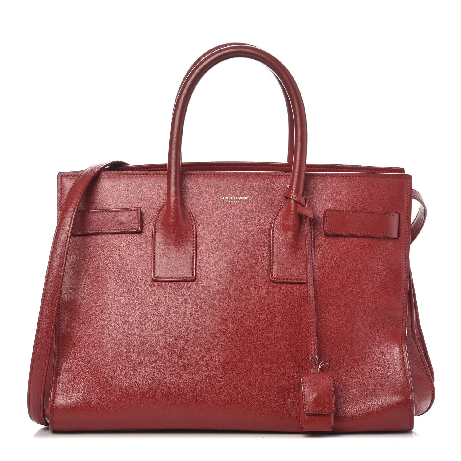Saint Laurent Calfskin Small Sac De Jour Rouge Orient 1 of 24