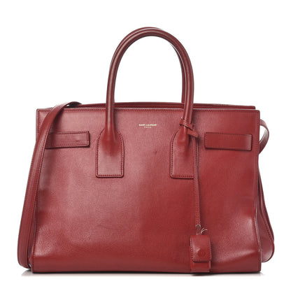 Saint Laurent Calfskin Small Sac De Jour Rouge Orient 1 of 24