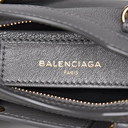 Balenciaga Chevre Gold Metallic Edge Hardware Nano City Gris Acier 6 of 10
