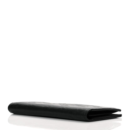 Louis Vuitton Calfskin Monogram Shadow Brazza Wallet Black 4 of 10