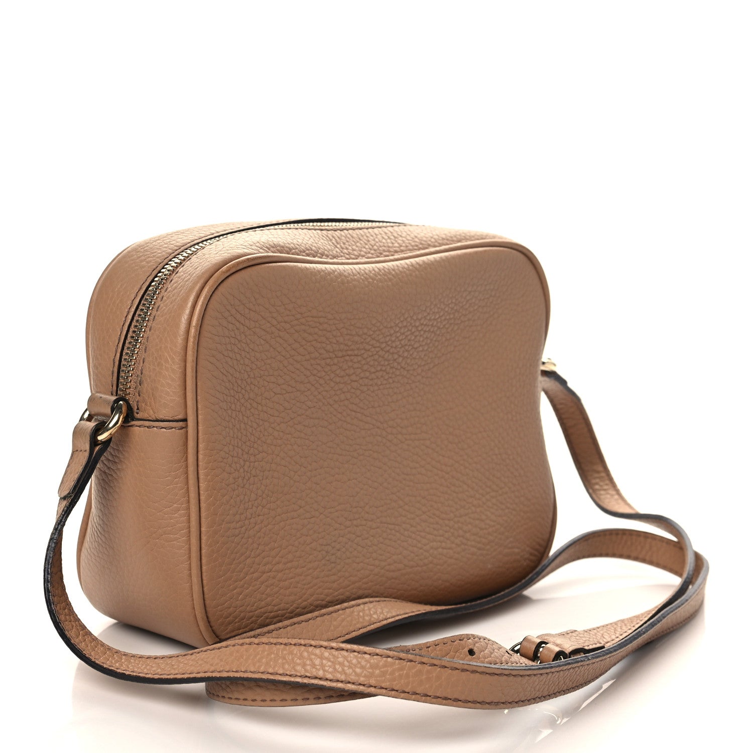 Gucci Pebbled Calfskin Small Soho Disco Bag Rose Beige 3 of 7