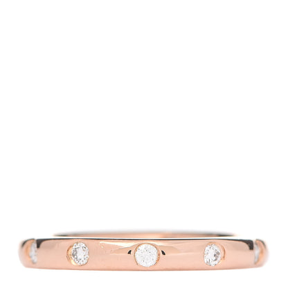 Tiffany 18K Rose Gold Diamond Bezet Band Ring 47 4 1 of 5