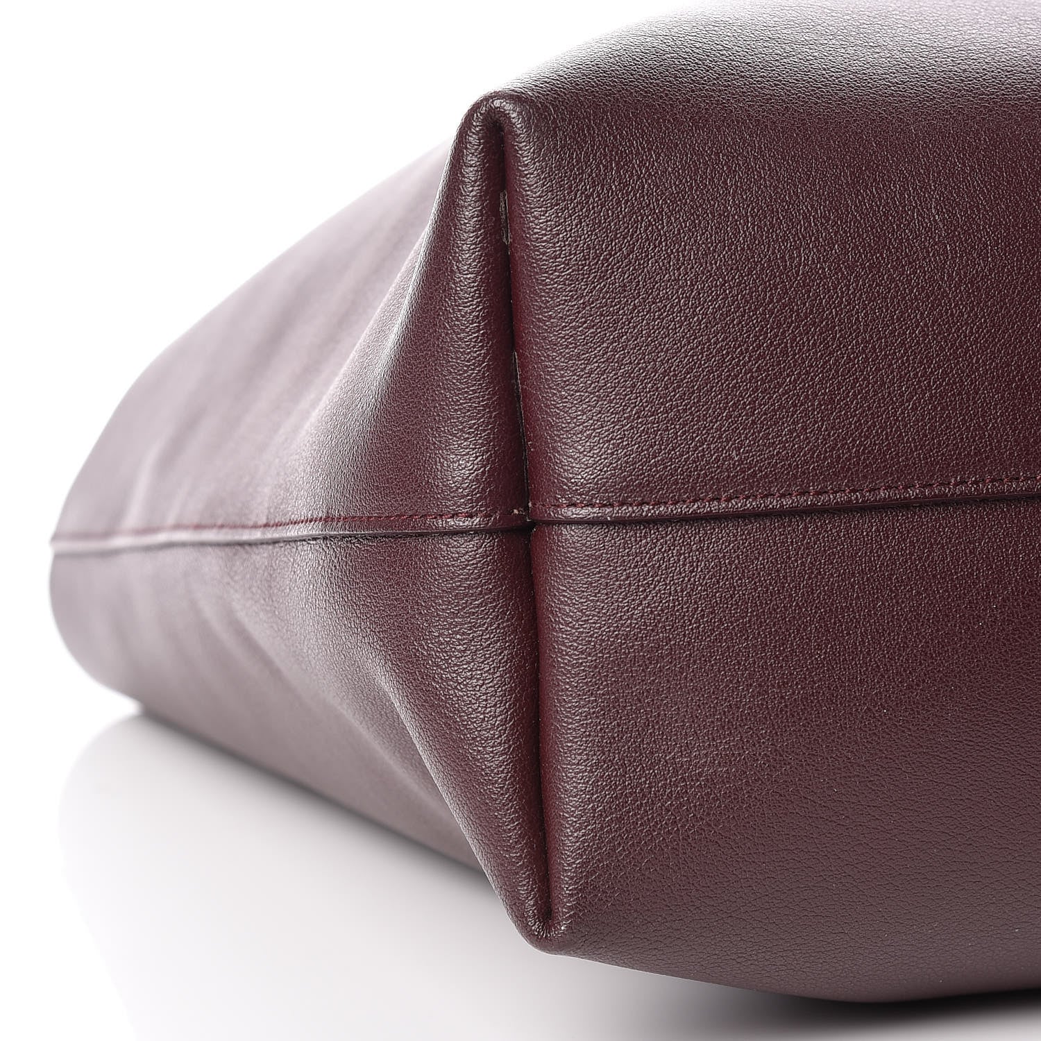 Saint Laurent Calfskin Large Shopping Tote Bordeaux 9 of 13