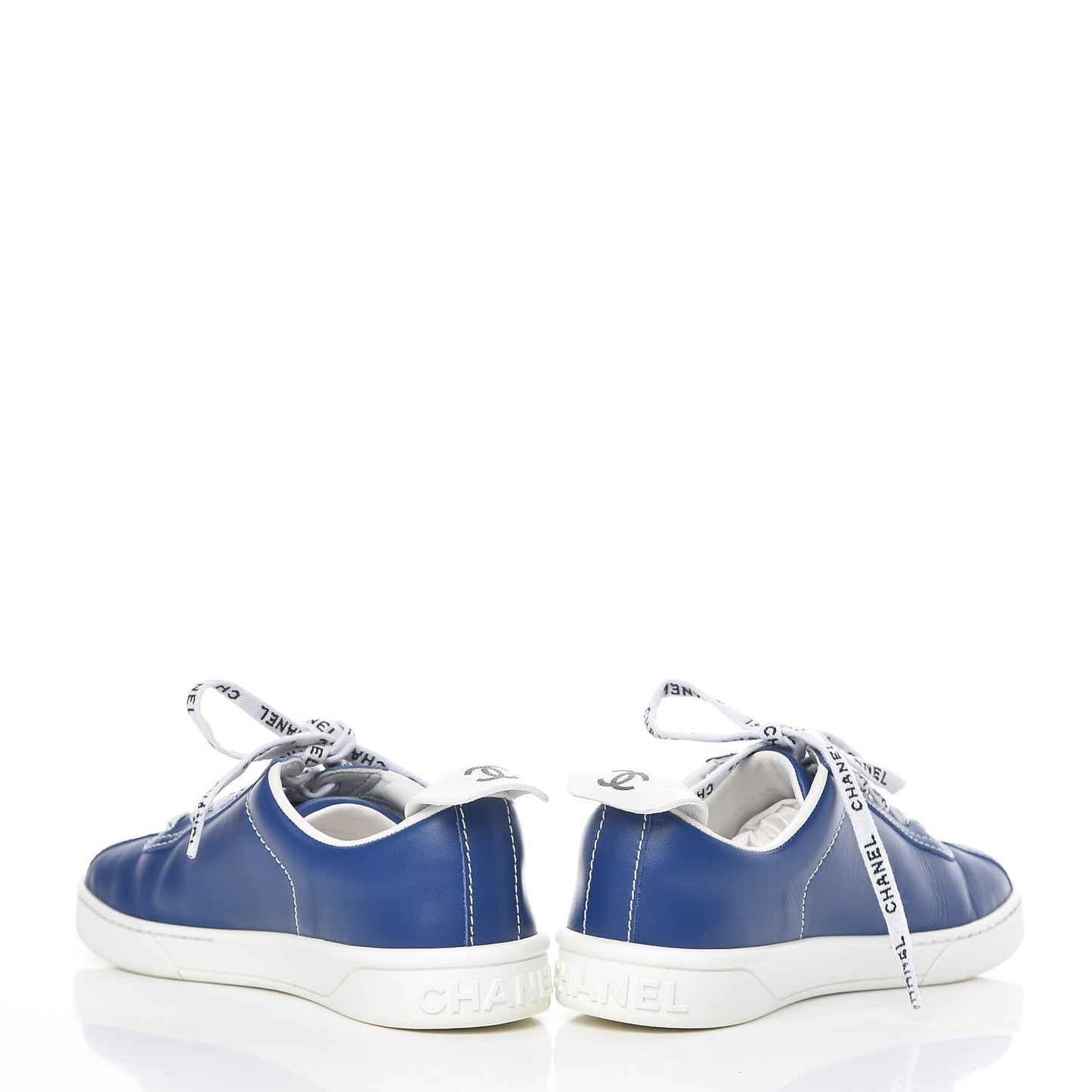 Calfskin Mens CC Sneakers 36 Royal Blue
