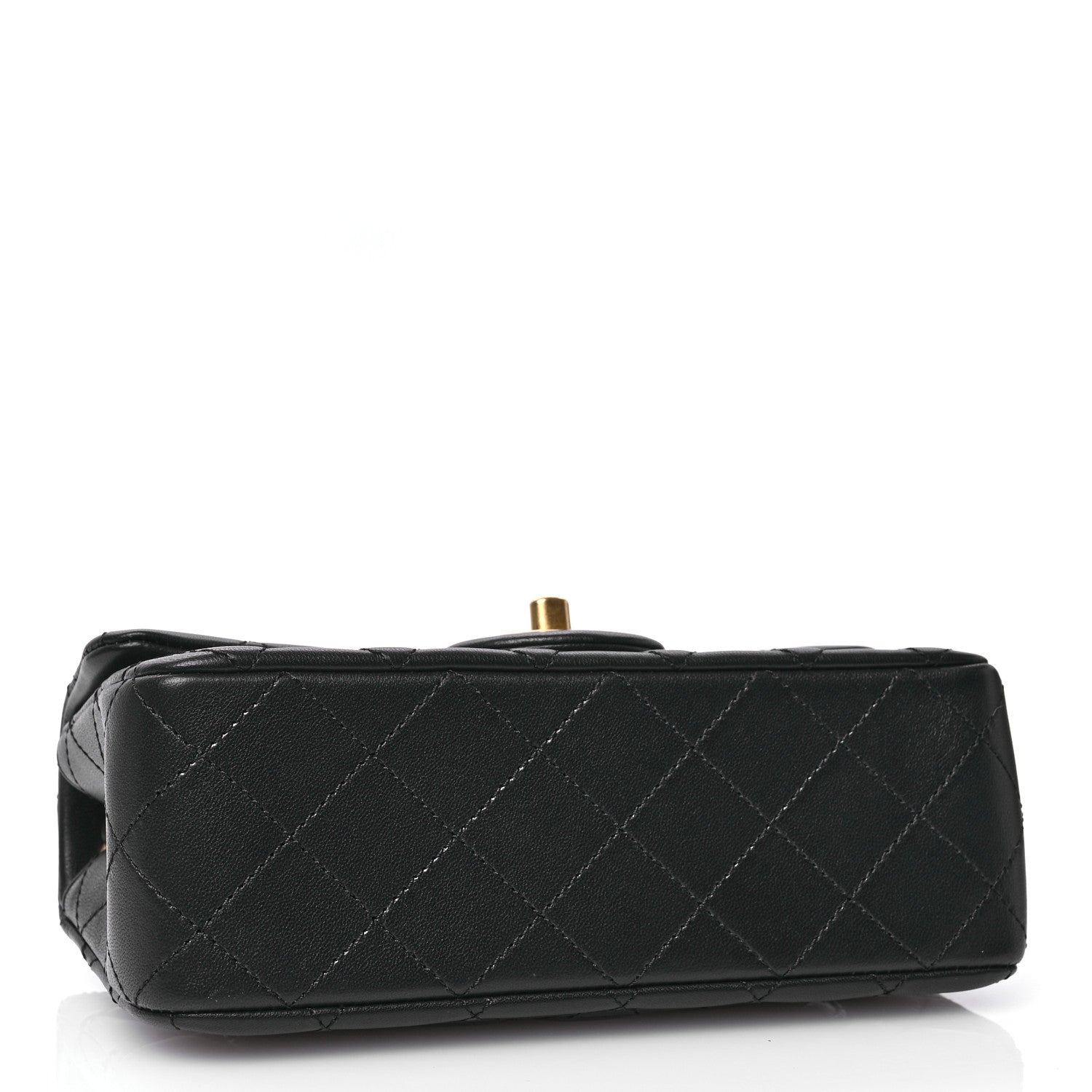Chanel Lambskin Quilted Mini Rectangular Pearl Crush Flap Black 4 of 11