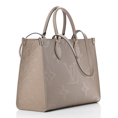 Louis Vuitton Empreinte Monogram Giant Onthego MM Tourterelle 3 of 11