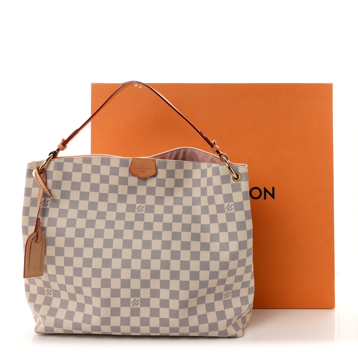 Damier Azur Graceful MM Rose Ballerine