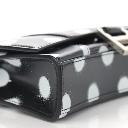 Balenciaga Shiny Box Calfskin Polka Dot Hourglass Chain Bag Black White 10 of 12