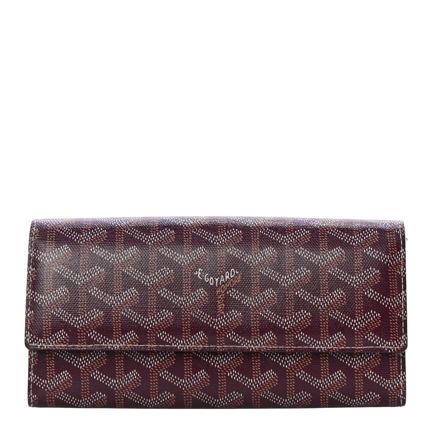 Goyardine Varenne Long Wallet Burgundy