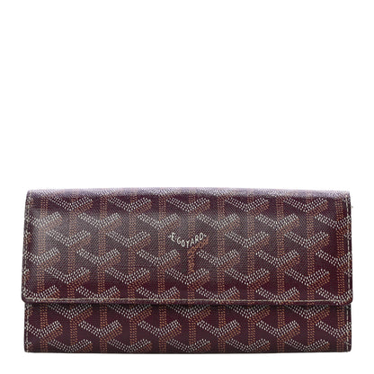 Goyard Goyardine Varenne Long Wallet Burgundy 1 of 11