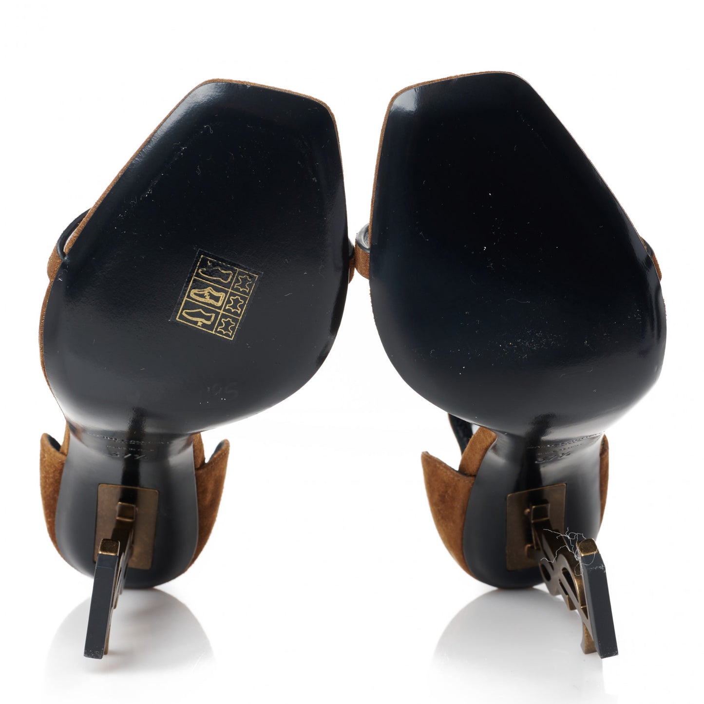 Suede Calfskin Opyum 110 Sandals 37.5 Cachemere Gold