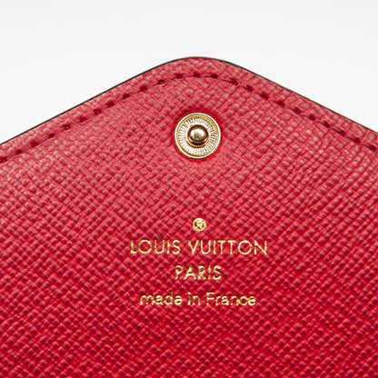 Louis Vuitton Damier Ebene Josephine Wallet Red 6 of 6