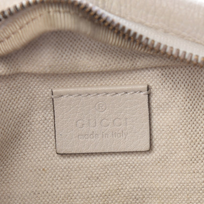 Gucci Grained Calfskin Small Logo Belt Bag White 6 of 10