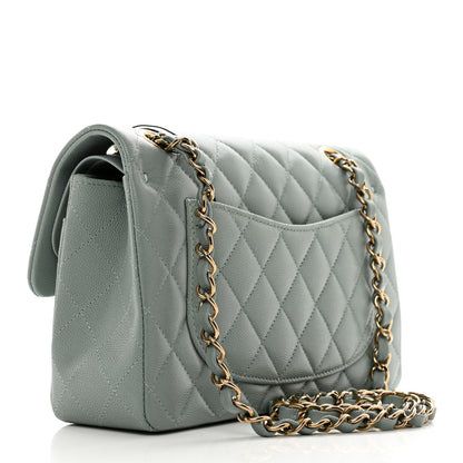 Chanel Caviar Quilted Small Double Flap Grey 3 of 10