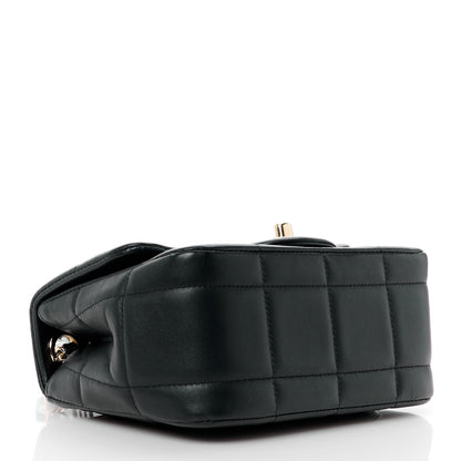 Chanel Lambskin Resin Crystal Square Quilted Mini Monacoco Flap Black 4 of 12