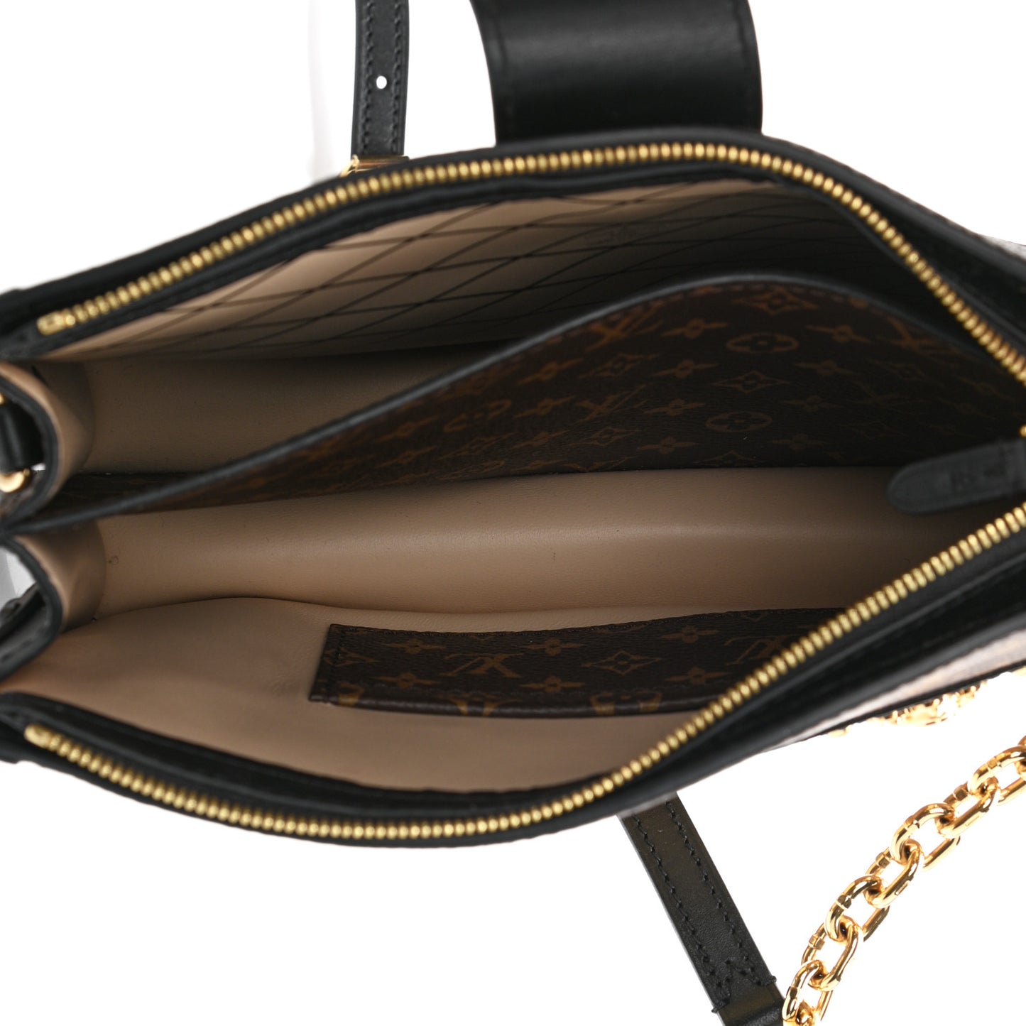 Reverse Monogram Trunk Clutch