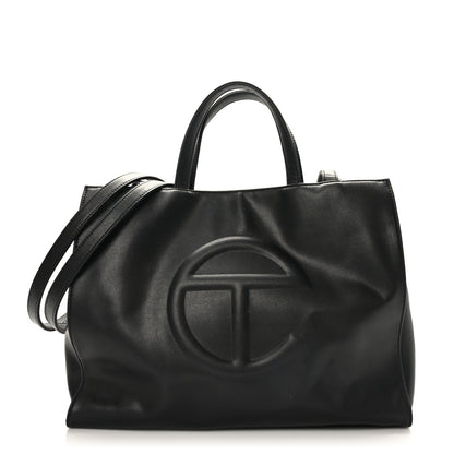 Telfar Vegan Leather Medium Shopping Bag Black 1 of 8