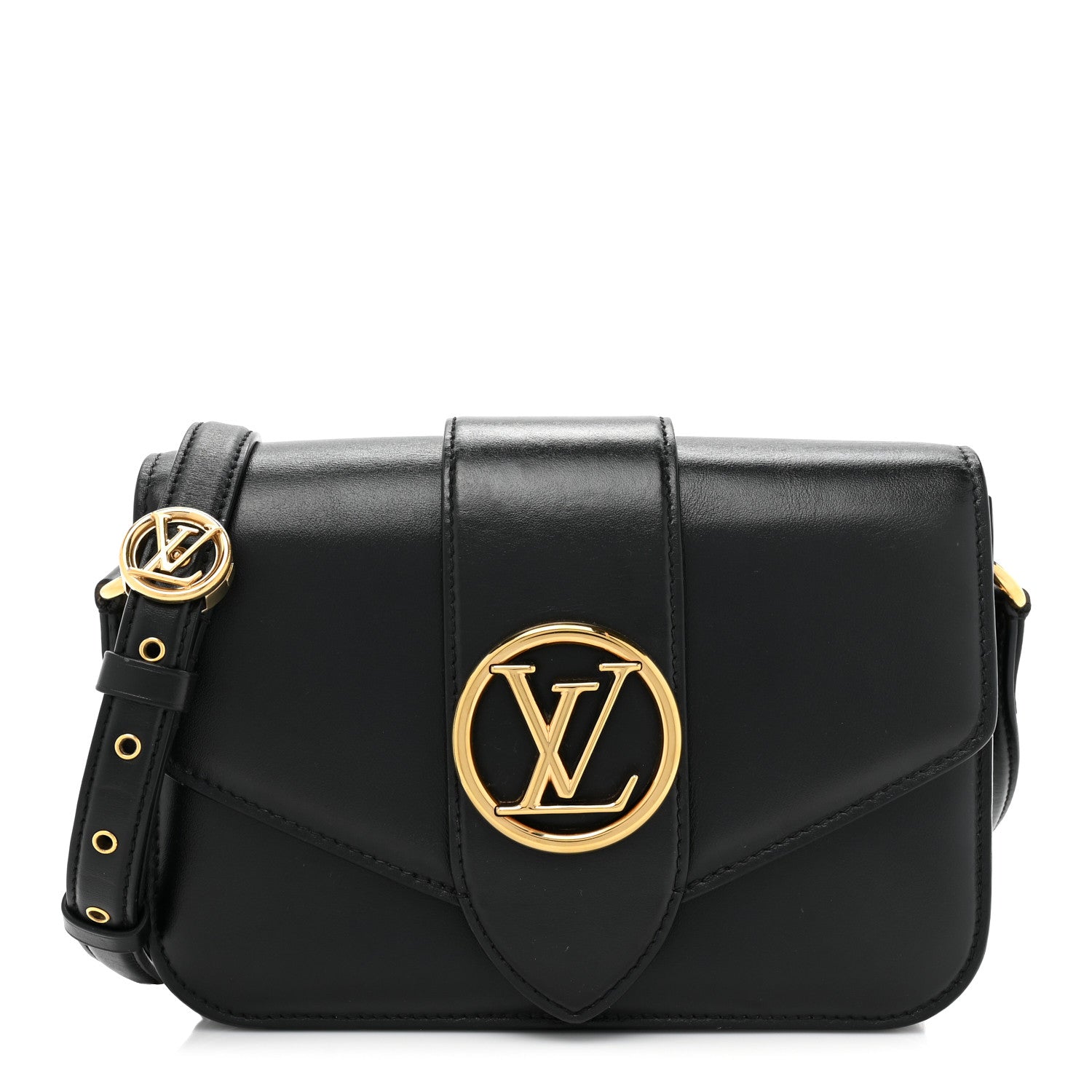 Louis Vuitton Smooth Calfskin LV Pont 9 Black 1 of 13