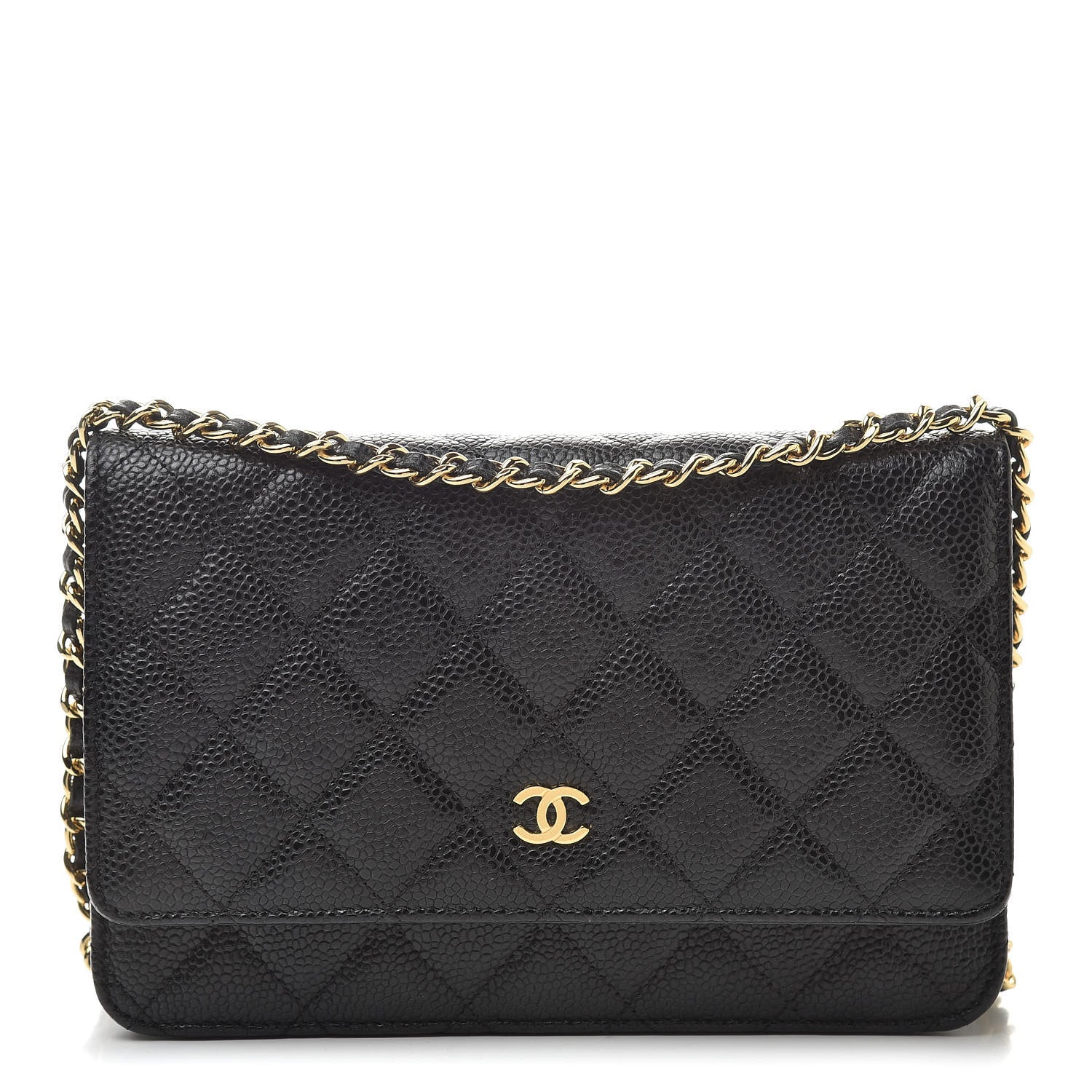 Chanel Caviar Quilted Wallet On Chain WOC Black 1 of 11