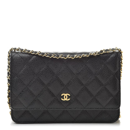 Chanel Caviar Quilted Wallet On Chain WOC Black 1 of 11