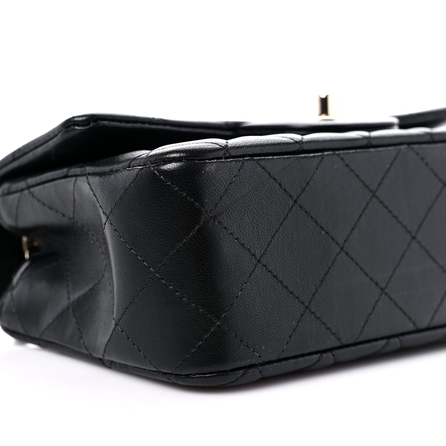 Chanel Lambskin Quilted Mini Rectangular Flap Black 8 of 9