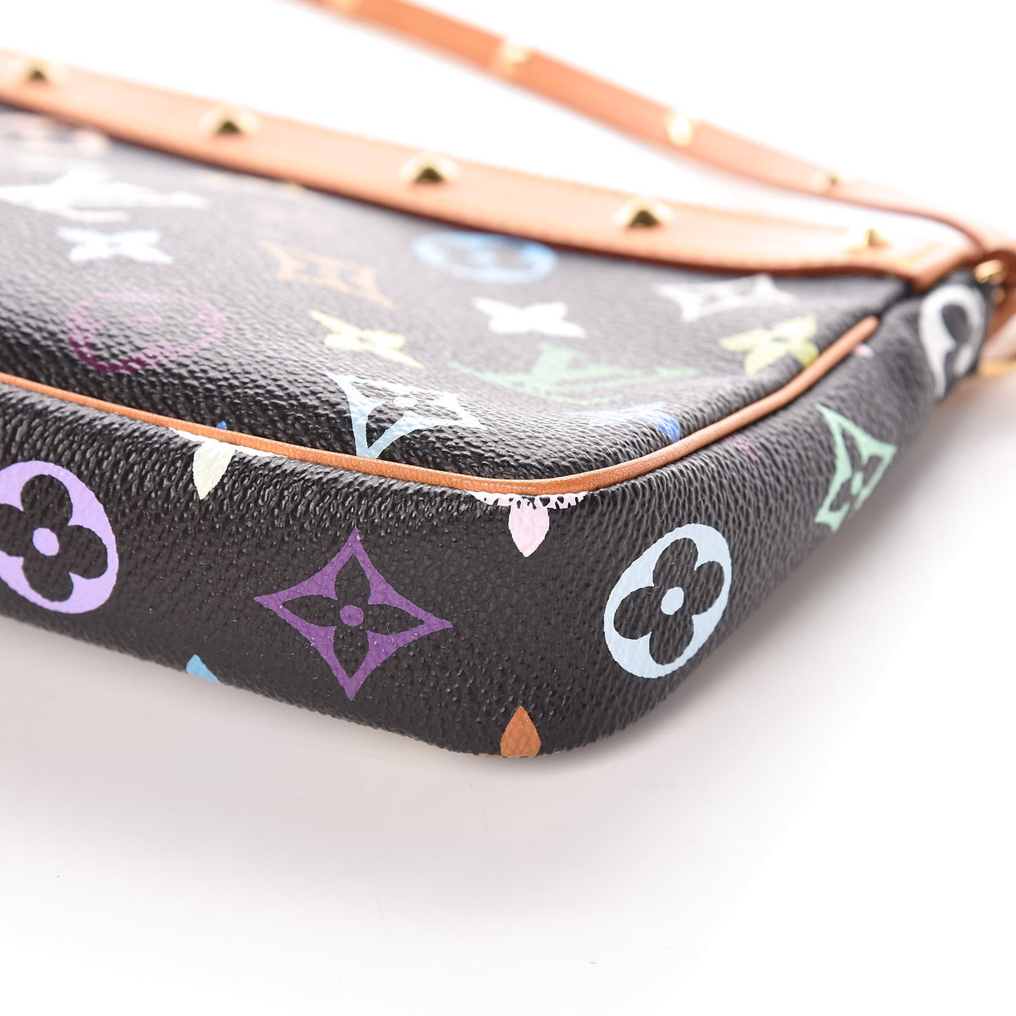 Monogram Multicolor Pochette Accessories Black