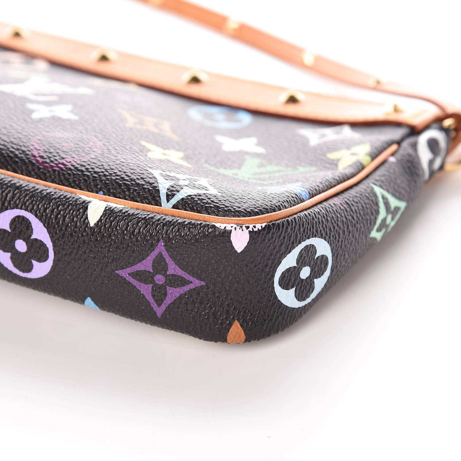 Louis Vuitton Monogram Multicolor Pochette Accessories Black 12 of 13