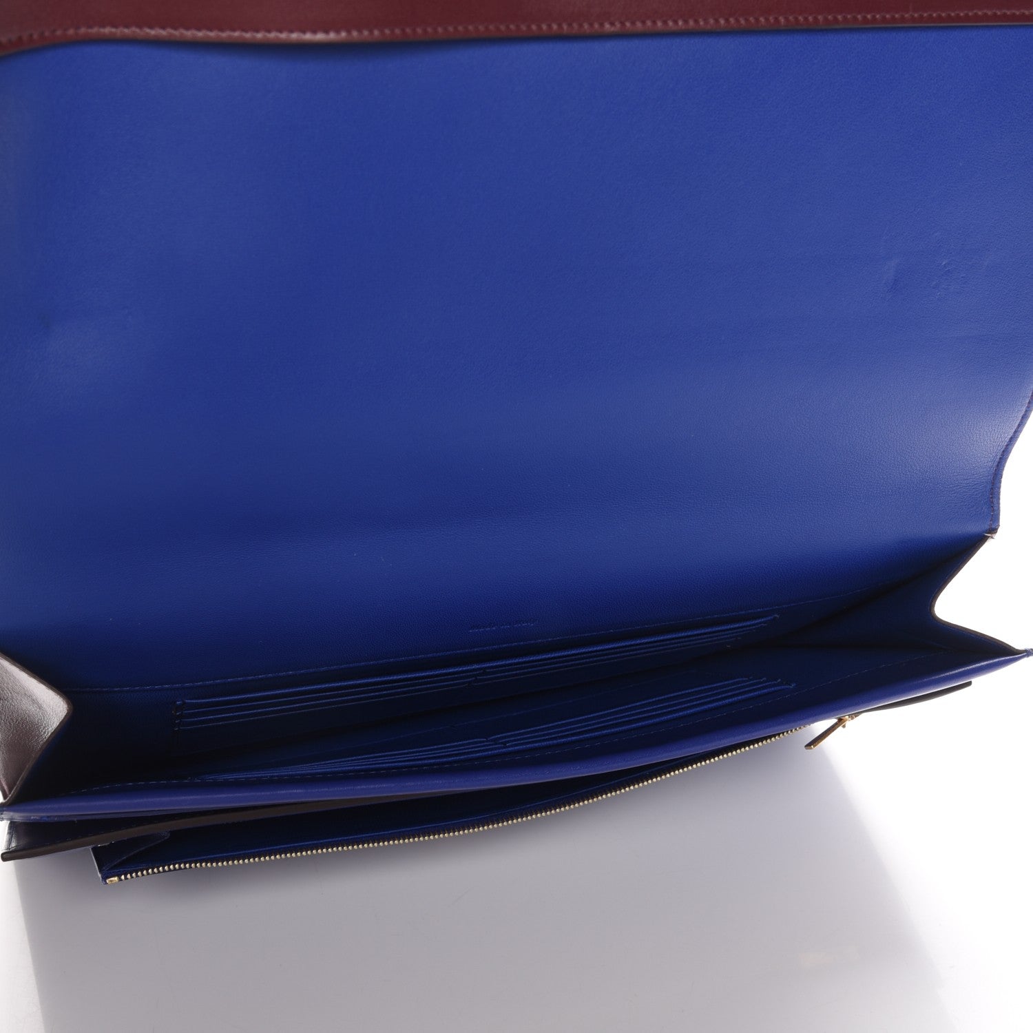 Celine Palmelato Calfskin Coin Clutch Burgundy 5 of 8