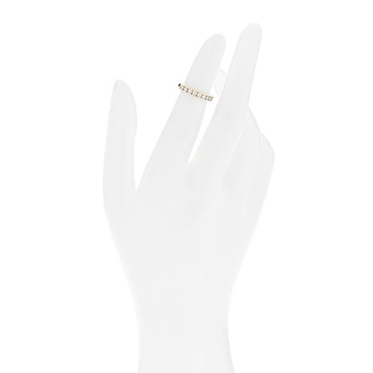Tiffany 18K Yellow Gold 3mm Half Circle Channel-Set Band Ring 44 3 2 of 7